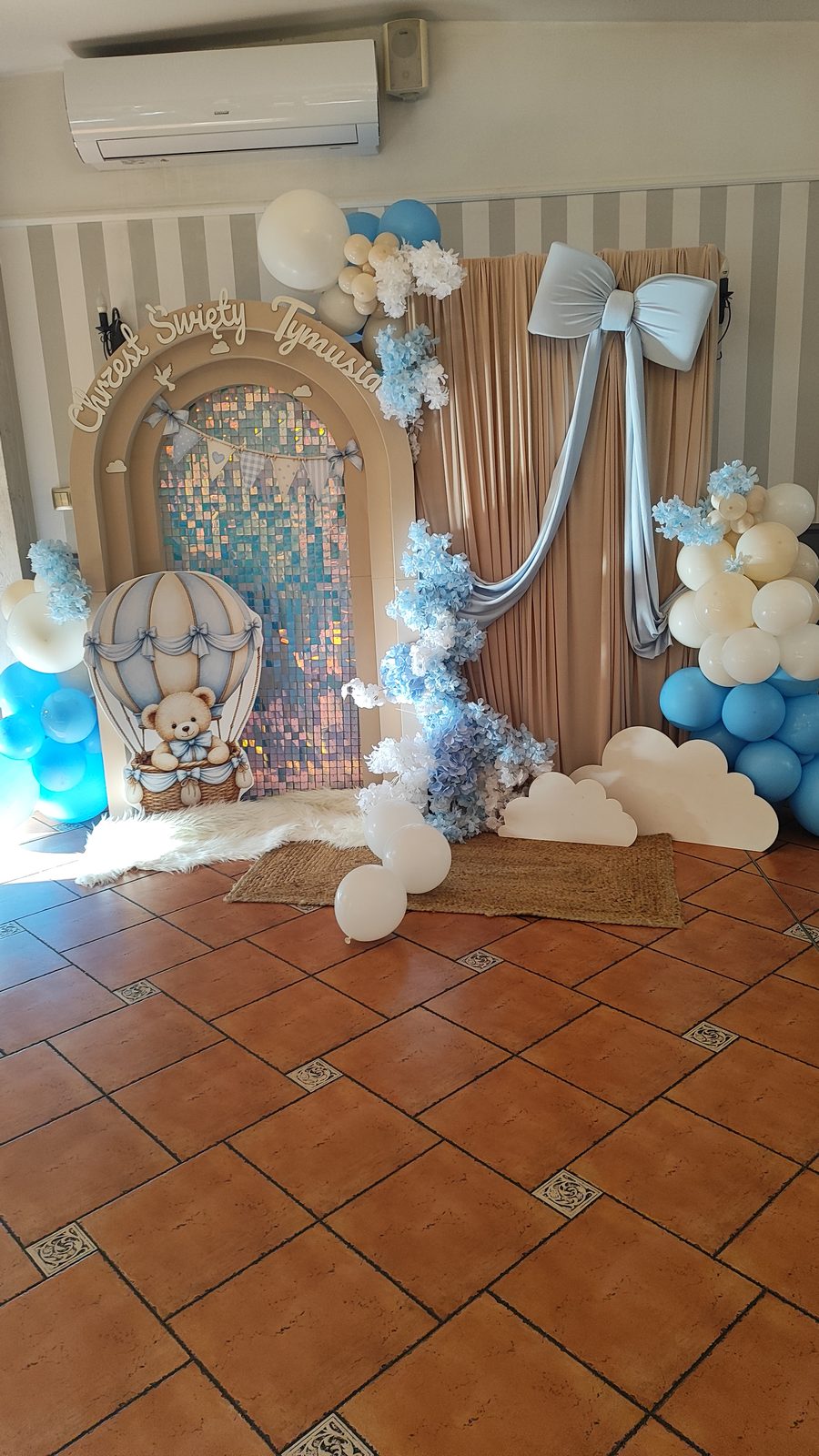 Dekoracja na roczek lub chrzest: realizacja DariART